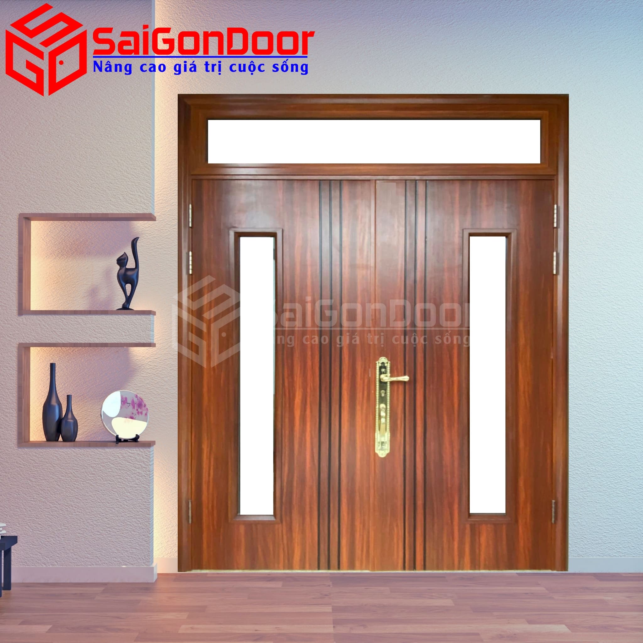 Cửa Thép Vân Gỗ Làm Cửa Chính – Sự Lựa Chọn Hoàn Hảo Cho Ngôi Nhà Hiện Đại