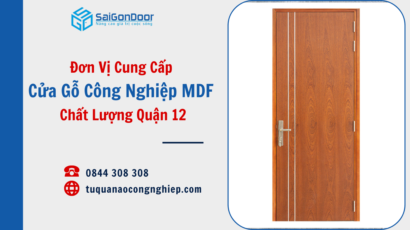 Đơn Vị Cung Cấp Cửa Gỗ Công Nghiệp MDF Chất Lượng Quận 12
