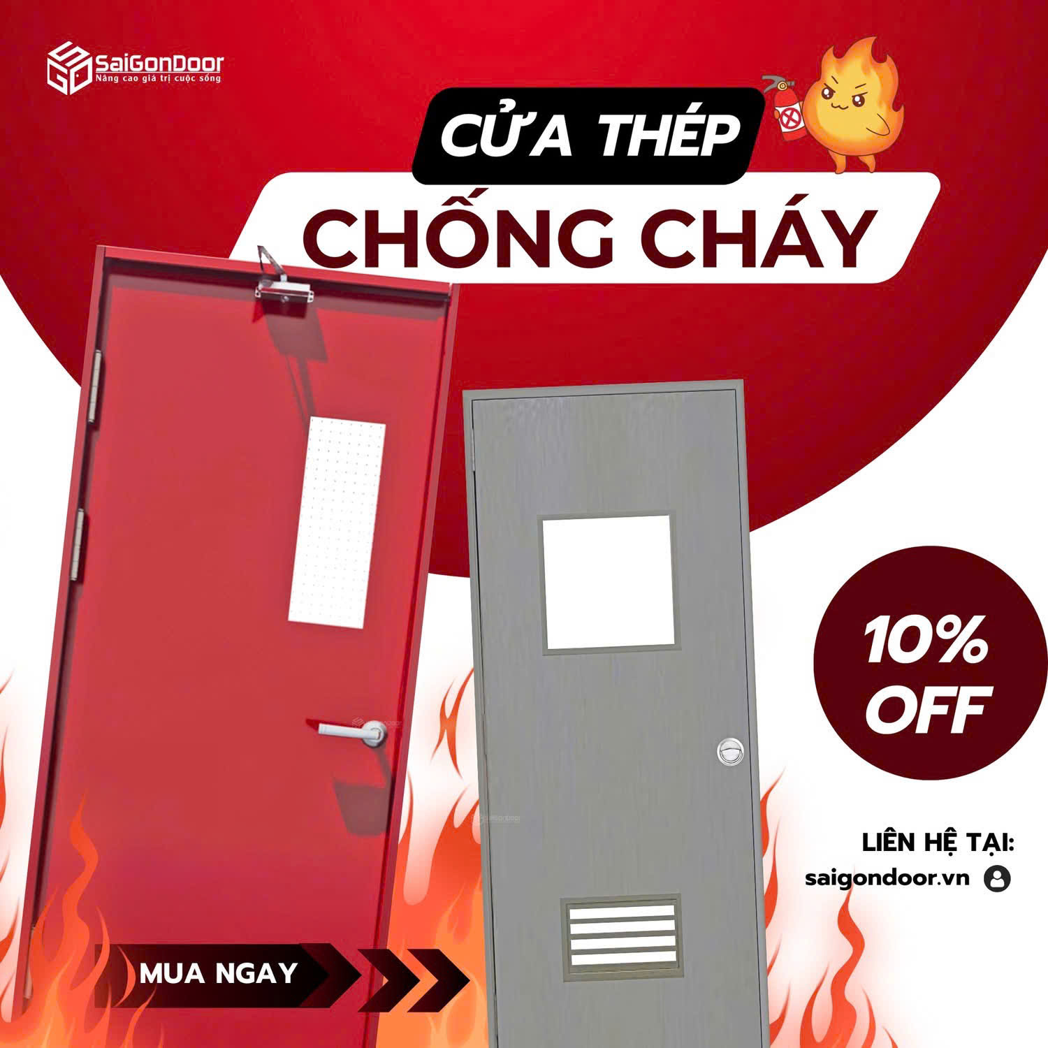 Cửa Thép Chống Cháy: Giải Pháp An Toàn Tối Ưu Cho Công Trình Hiện Đại